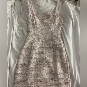 new with tags amber x meshki pink tweed dress